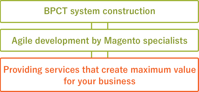 BANYAN-PARTNERS system construction is to provide services that create maximum value for your business by having Magento specialists perform Agile development.